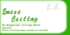 emese csillag business card